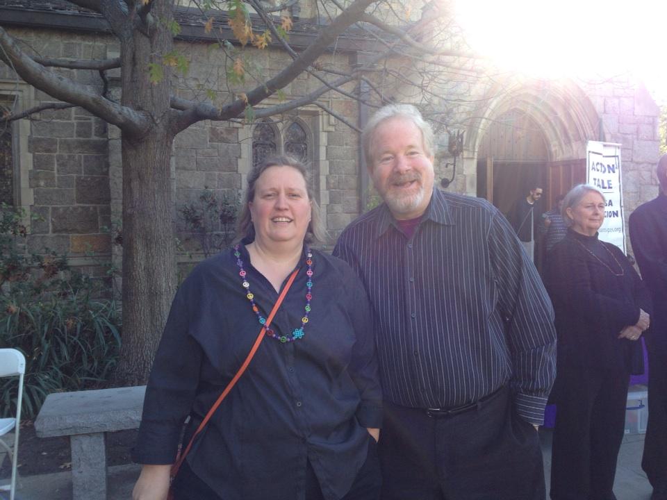 PeaceAcademy's tweet photo. Randy Christopher and Kimberly Medendorp at the Peaceful Pasadena Protest. #blacklivesmatter #icantbreathe http://t.co/pMHRKp9Ntp