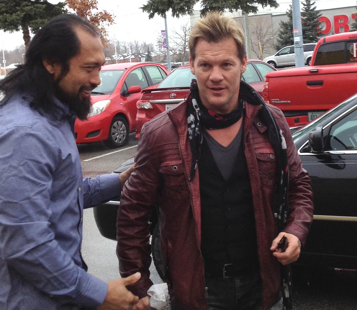 IAmJericho's tweet photo. Great article! “@stouffeditor: #WWE ’s versatile @IAmJericho striking while his time is hot. 
http://t.co/6qKO0rfFKf http://t.co/DxVCWwPlrP