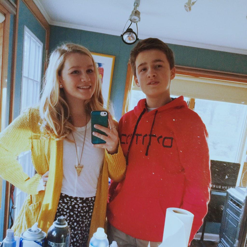 lucyfishburn's tweet photo. we are your sibling goals http://t.co/opNfEBORIt