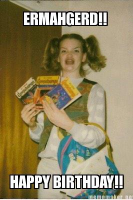 RBotchlett's tweet photo. @Wolfy1328 Hope it was awesome! 😃 🍰🎈 &amp; the best years are still to come! http://t.co/C3ERV019Jv