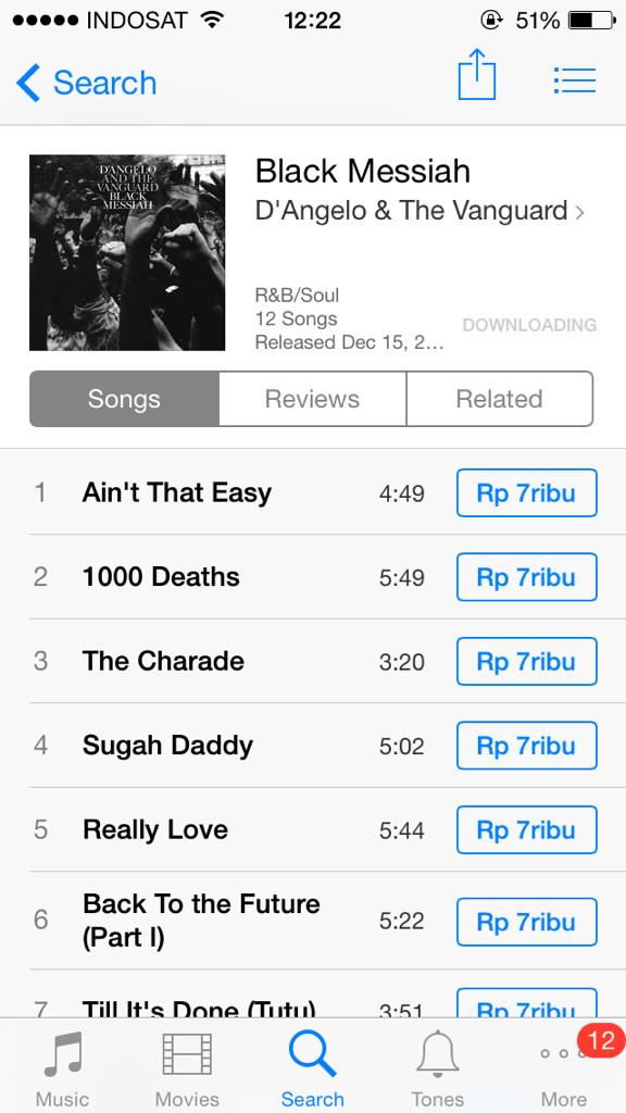 YES!!!! RT <a href="/hasief/">Hasief Ardiasyah</a>: Now the new D'Angelo album is out on the Indonesian iTunes Store. YES.

itunes.apple.com/id/album/black…