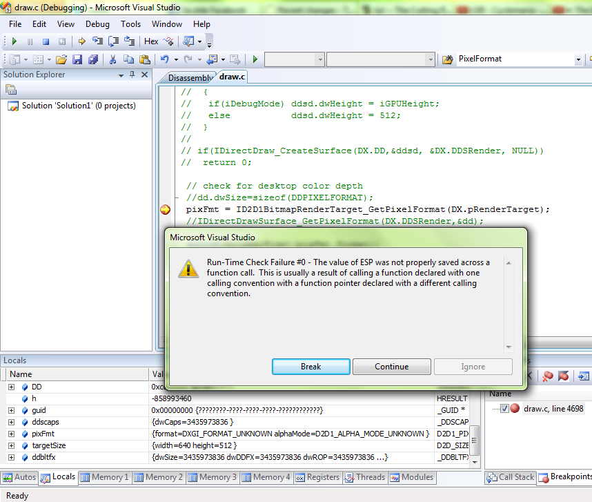 adeyblue's tweet image. Oh look, the macro wrappers are broken. They don&apos;t account for the automagic params the C++ compiler passes #direct2d