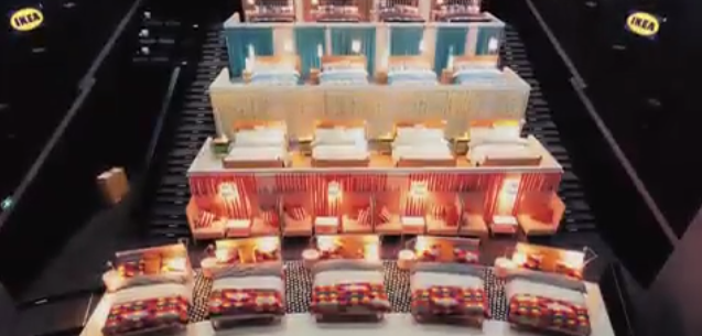LesNapoleons's tweet photo. Des sièges de cinéma changés en lits dans le nouveau film pour @ikealiving de @instinct_ru http://t.co/Rv825YCx5d http://t.co/5916rLHEqY