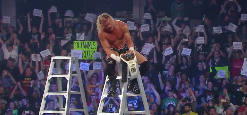 WWE's tweet photo. Congratulations to the NEWWW @WWE Intercontinental Champ @HEELZiggler, def. @LukeHarperWWE at #WWETLC!  #LadderMatch http://t.co/bCy8OP7D4a