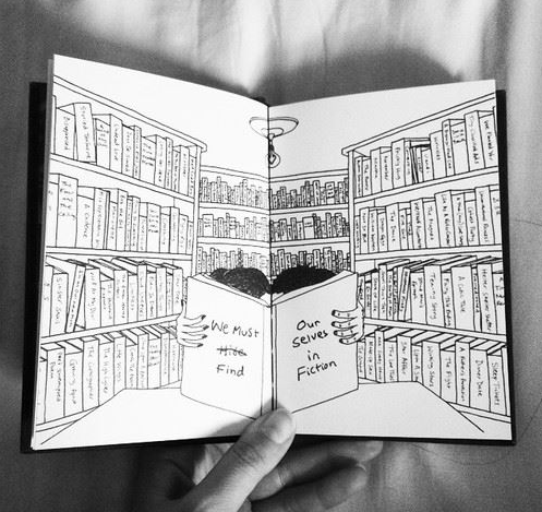 hitRECordJoe's tweet photo. "We must find ourselves in fiction..." http://t.co/qT196hAQxs  #BelieveInTinyStories http://t.co/uOzHH6xUPN