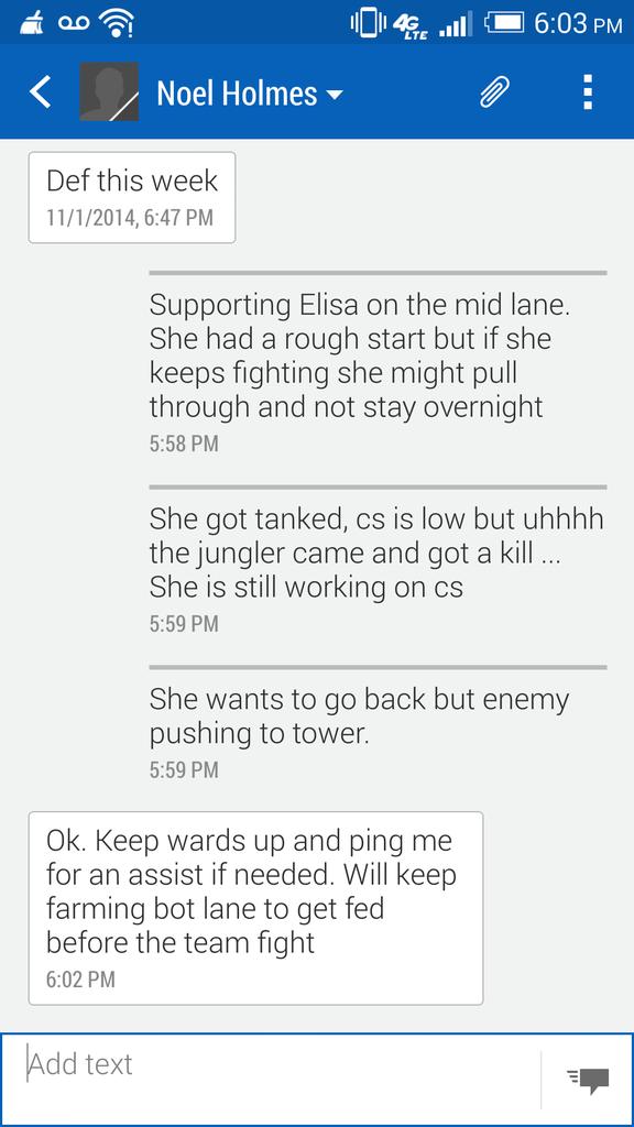 vocasiod's tweet image. This is how my friends and I talk about Elisa being hospitalized... #lolproblems