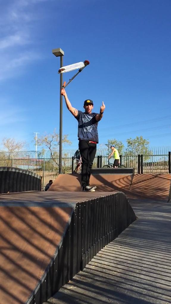 __dayton's tweet photo. when u step on a scoot 4 the 1st time in 4 years and hit that double tail whip http://t.co/sRNdEnE2Gq