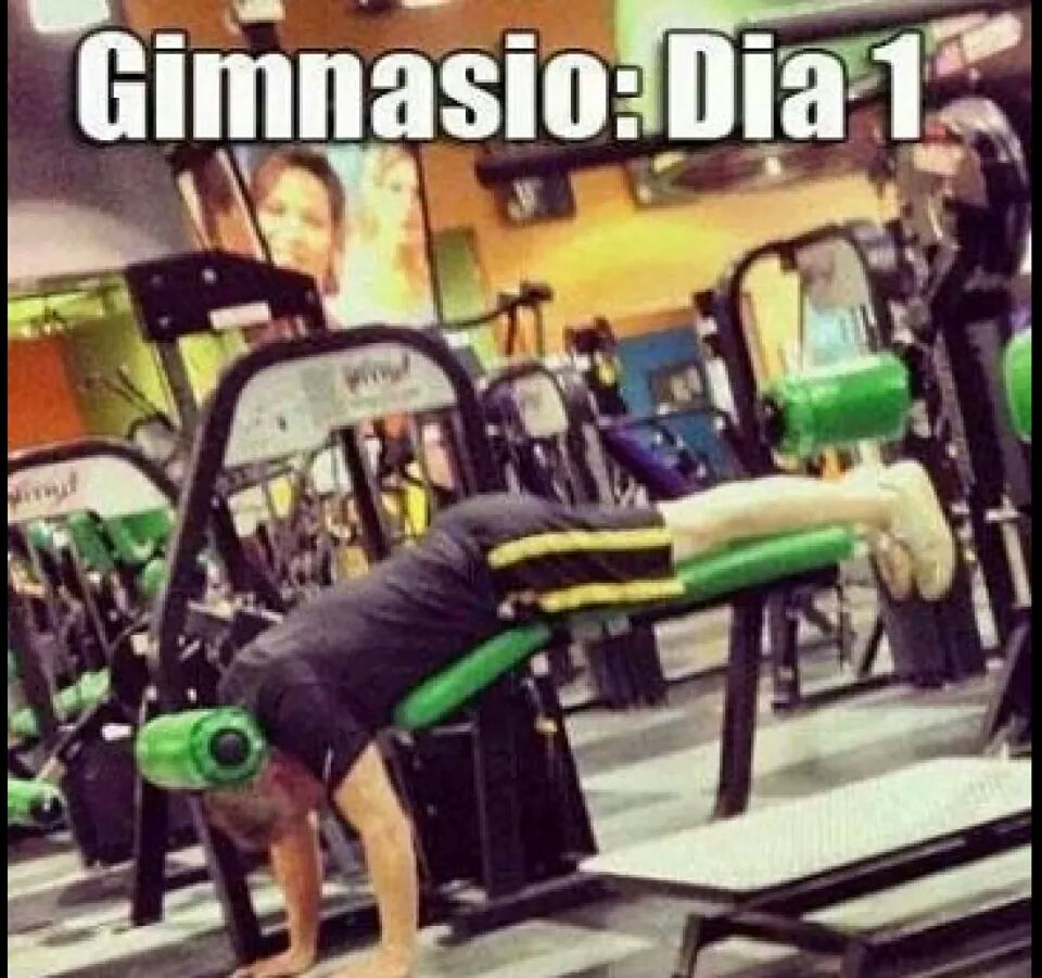 Primer dia en el gimnasio