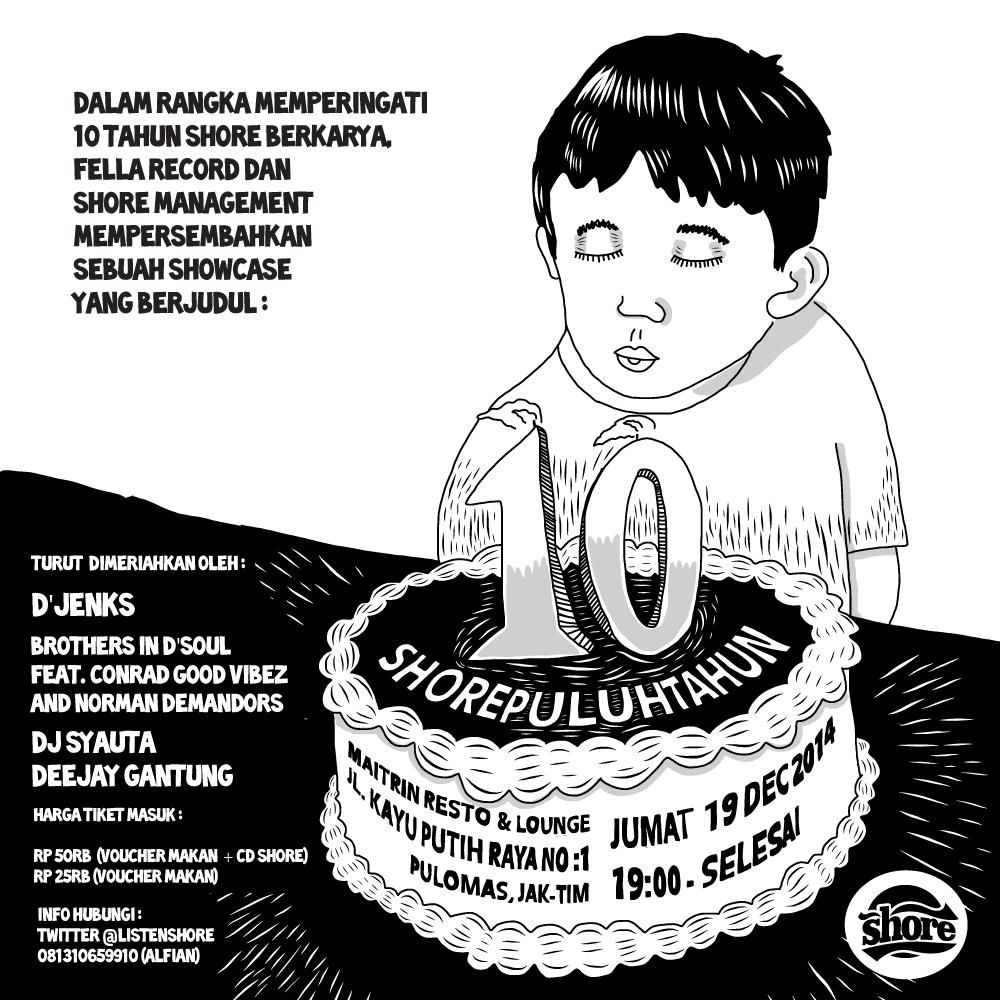 5 hari lagi menuju Showcase #ShorePuluhTahun tgl 19 des <a href="/Maitrinlounge/">Maitrin Resto&Lounge</a> beli skr tixnya biar ga keabisan