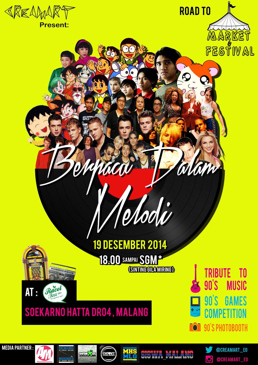 Bernostalgia dengan lagu2 tahun 90an , Jumat 19 Des 14 " Berpacu Dalam Melodi" di raceltea <a href="/creamart_eo/">CreamArt EO X🍊,💊X(❖,❖)</a> #VisitMalang