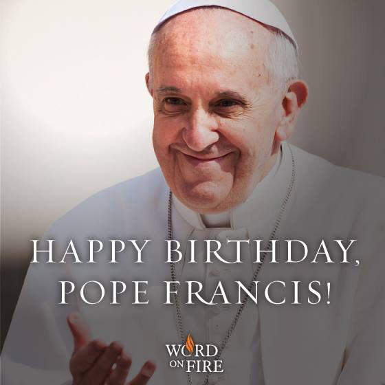 Happy birthday Pope Francis 