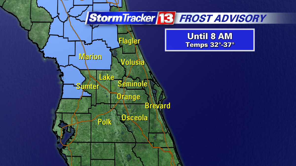 MaureenMcCann13's tweet photo. The only alert posted for #CentraFL this morning is for #MarionCounty where a Frost Advisory continues til 8am. http://t.co/qjdIc01dGZ