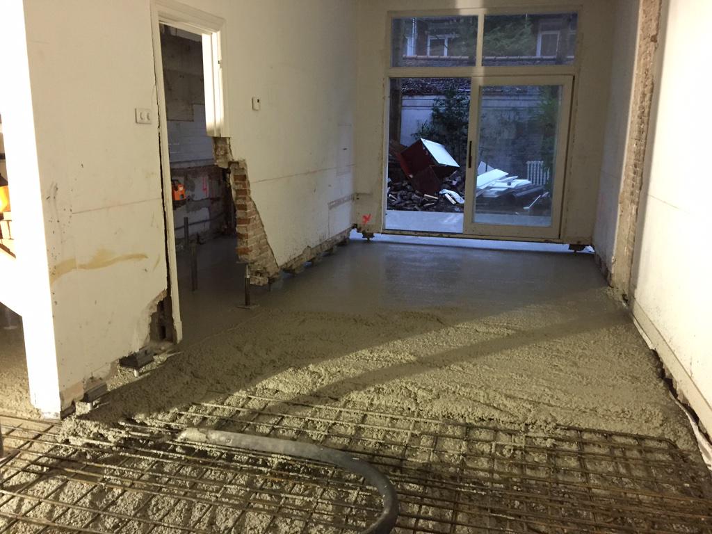 Vanmorgen weer een vloer gestort <a href="/betonpomphuren/">HF betonpomp verhuur</a> op de Cornelis Anthoniusstraat