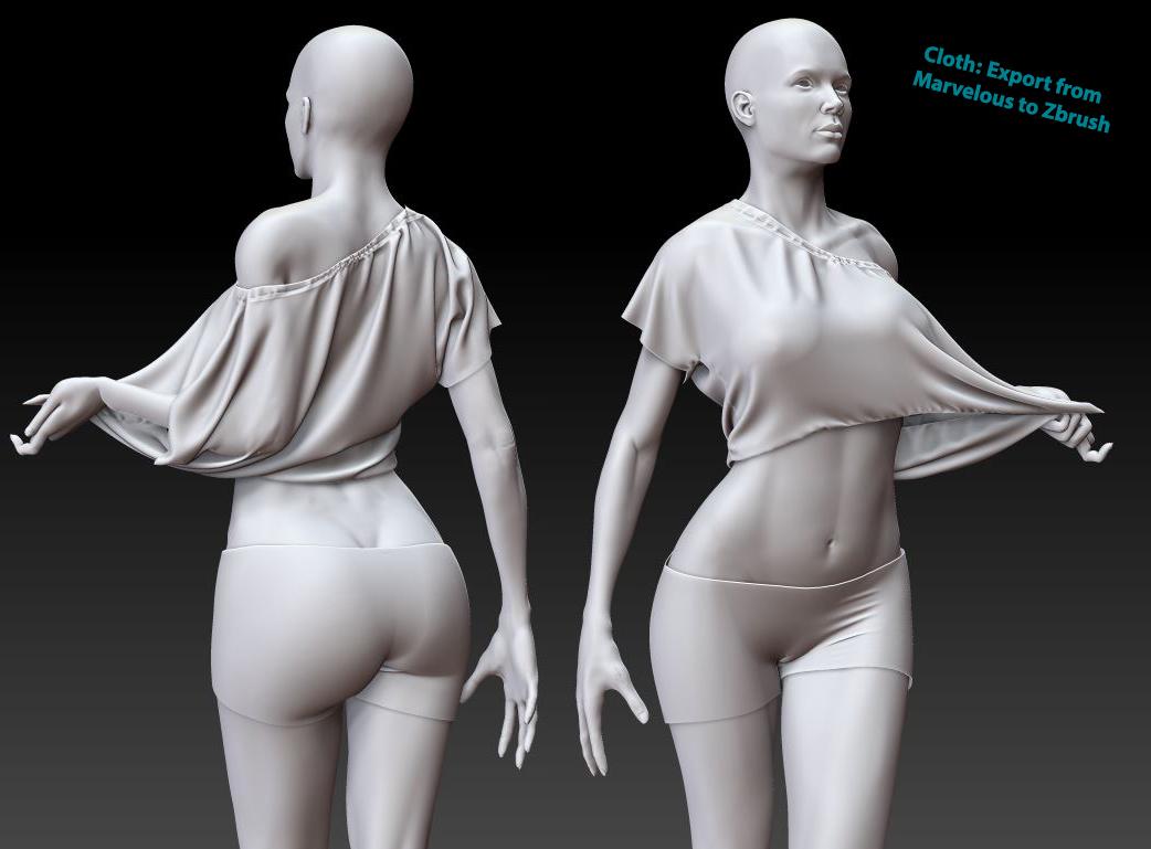 Exporting cloth from Marvelous to ZBrush