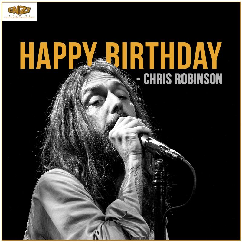 Legendary singer of the rock and roll band,\"The Black Crowes\" wish u a very Happy Birthday Chris Robinson. 