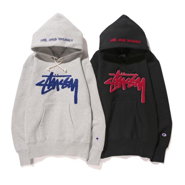 STUSSY×Champion reverseweave