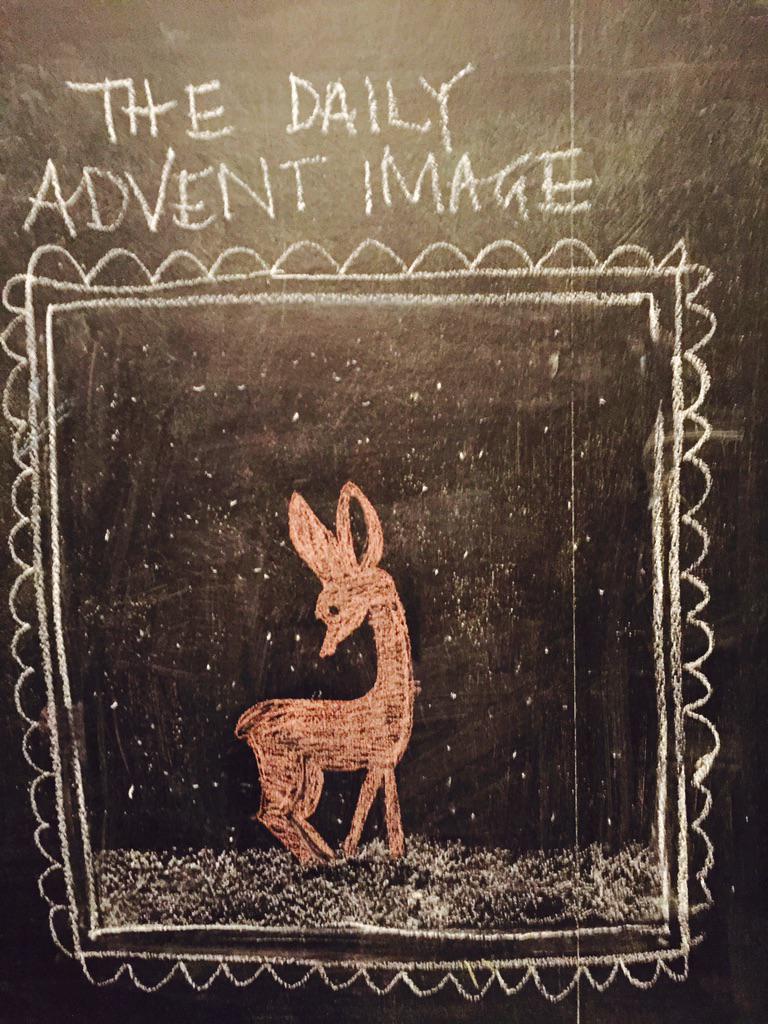 hlojo's tweet photo. The pre-teen was up and on it this morning with 'oh deer it's christmas' #backinthegame #advent15december http://t.co/qut3A72hwG
