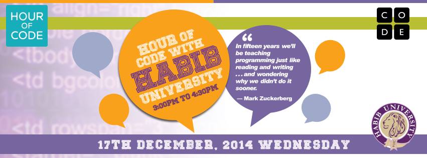 HappeningPK's tweet image. Hour of Code at Habib University in #Karachi - happening.pk/workshop/hour-… @HabibUniversity #CodeBuddy