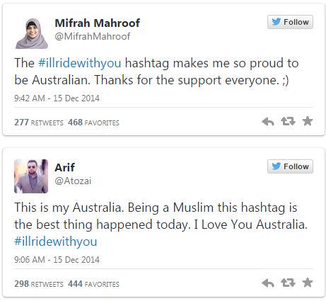 Independent's tweet photo. #illridewithyou is the best thing to come out of the #sydneysiege
http://t.co/4REoJBzPxD http://t.co/DIiAZNrALl