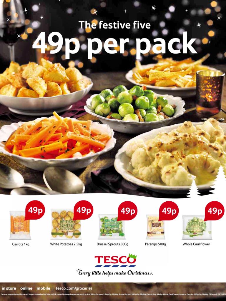 The FESTIVE Five 49p per pack #tesco #everylittlehelpsmakeschristmas
