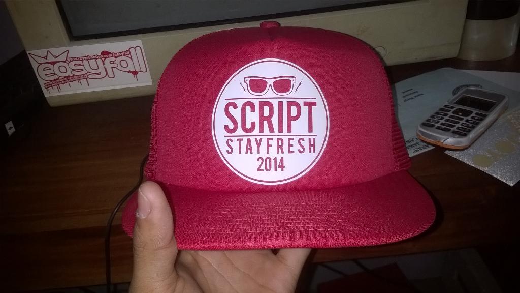 DteCloth's tweet image. Done ! Caps @ScriptMerch :)