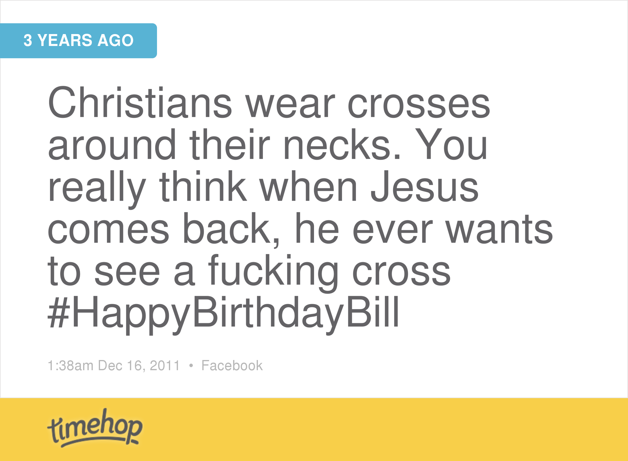 Happy birthday Bill Hicks. Save a seat next to you on the spaceship buddy. Its going to be a wild ride. 