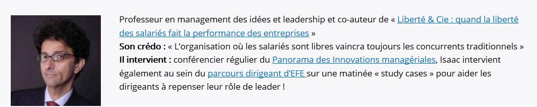 Pruninia's tweet image. “@EFEmanagement: J15: 3 questions à @isaacgetz sur le nouveau rôle du #manager buff.ly/1DmtIW0 #PIM14 #XmasEFE