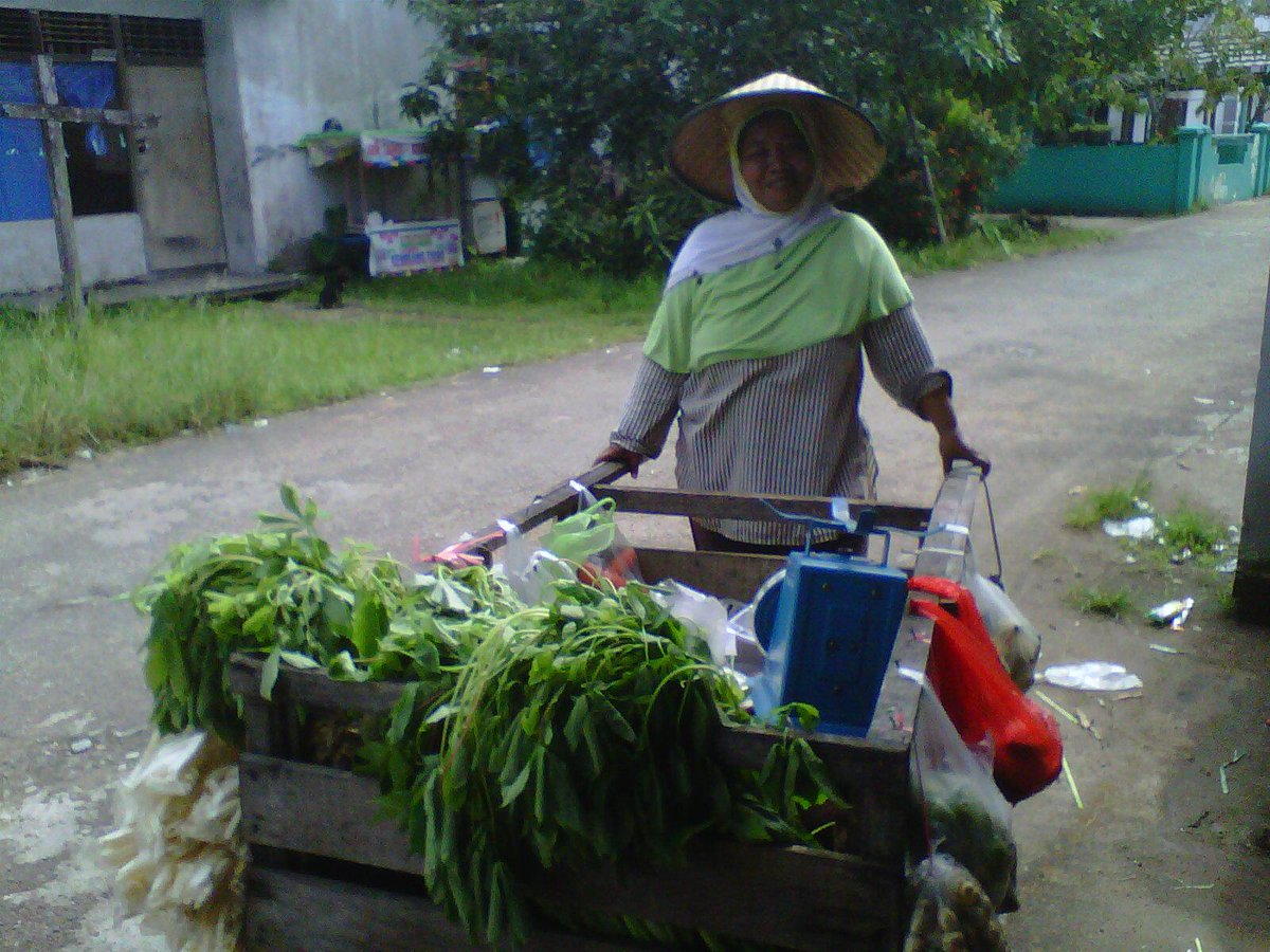 Penjual sayuran yg menggunakan gerobak sebagai tempat dagangannya #CJP <a href="/ikomuntan/">IKOM FISIP UNTAN</a>