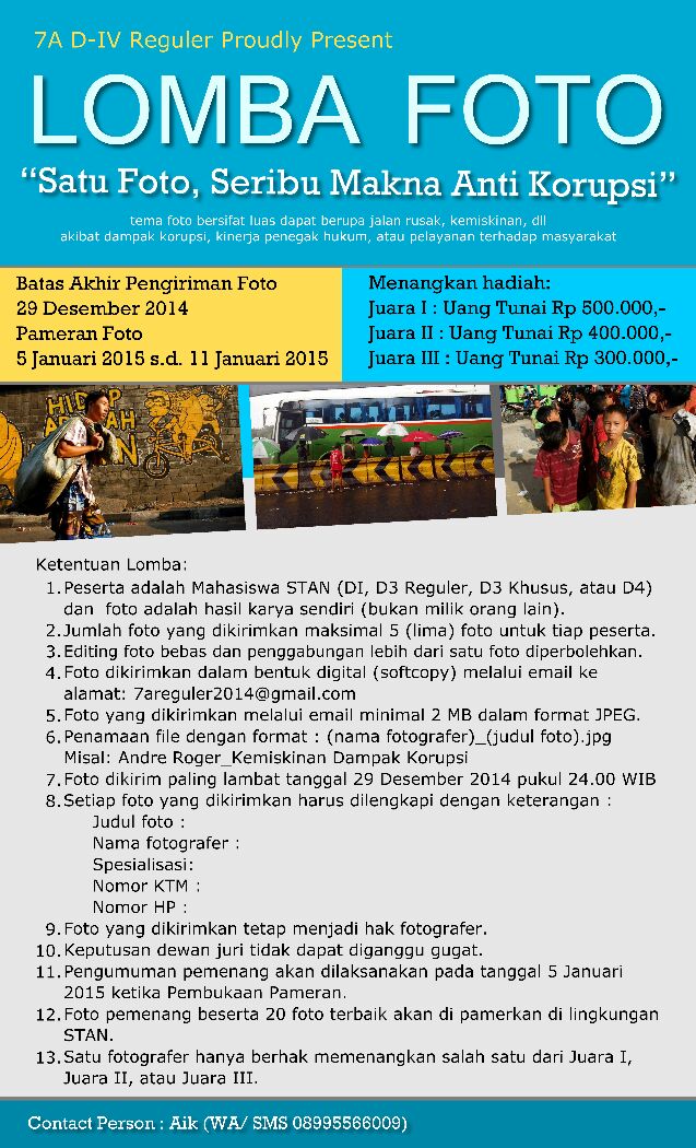 debatkorup2015's tweet photo. Event Keren Kedua --> Lomba Foto. Foto apasaja, asal karyasendiri. Jujur ya. "Satu Foto, Seribu Makna Anti Korupsi" http://t.co/nEqvDxRmU6