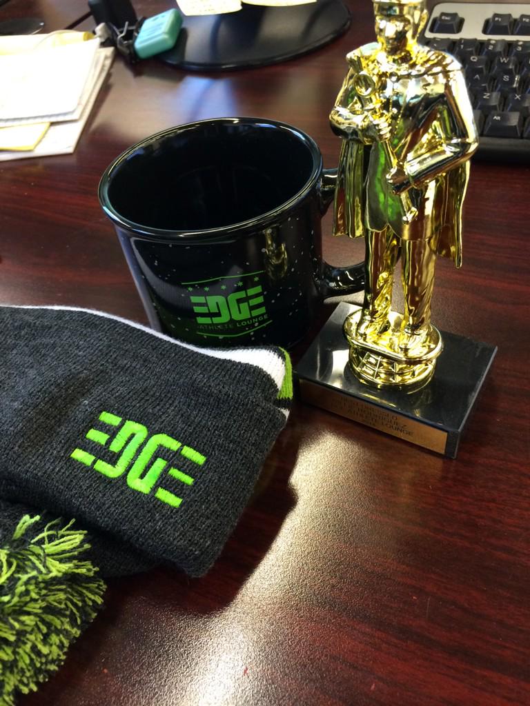 gobilliego's tweet photo. Thank you for some awesome new swag @EdgeAthLounge you guys rock! http://t.co/jZkXR0VyLC