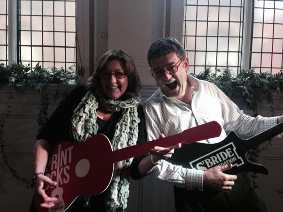 Fantastic @GlynFarrow <a href="/AlisonPrint/">Alison Harper</a> “<a href="/PrintNetClub/">Print Networking</a>: Alison and Glyn getting ready for #printrocks see you all later. ”