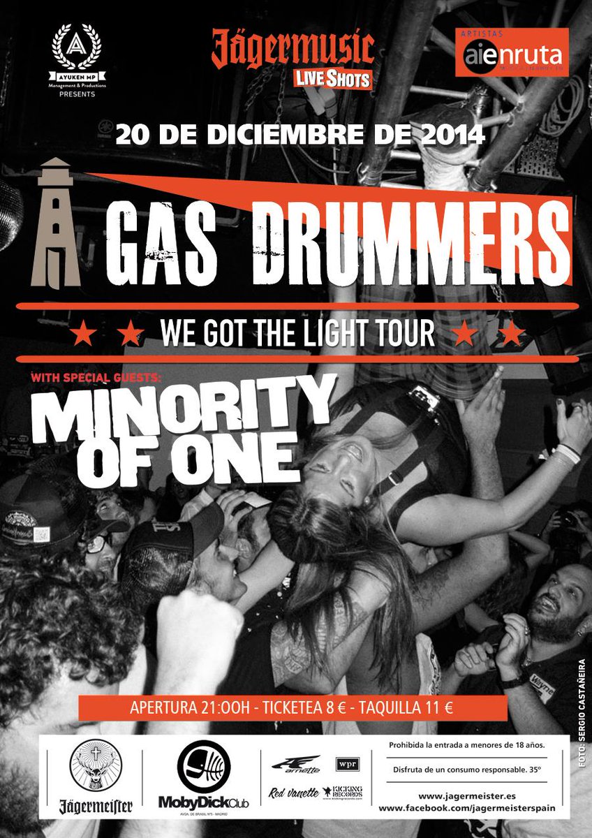 gasdrummers's tweet photo. @MobyDickClub Que ganas os tenemos!!!! @AyukenMP @JagermusicSpain #LiveArnette #AiEnRuta #AIE @BanderaNegraR3 http://t.co/q0eofI9kl5