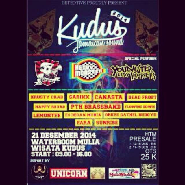 Minggu 21 Desember at Kudus Jamaican sound, waterboom mulia wisata KUDUS. Markipat lurrr