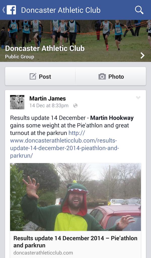 TeamB_O_B's tweet image. Must have been a quiet day on the race news front at Doncaster AC. #PartysaurusRex doncasterathleticclub.com/results-update…