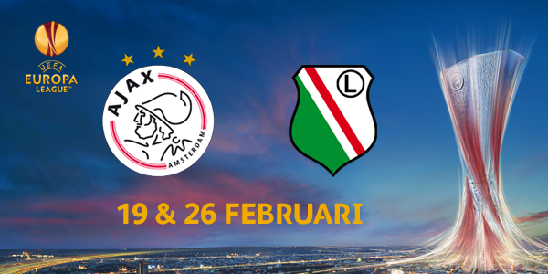 AFCAjax's tweet photo. #Ajax strijdt 19 &amp; 26 februari tegen @LegiaWarsawEN om een plek in de 1/8e finale van de @EuropaLeague! Mooie loting? http://t.co/UG58ErXjdx
