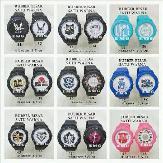 Cek fav atau ig on Twitter: "jam tangan kpop type rubber 