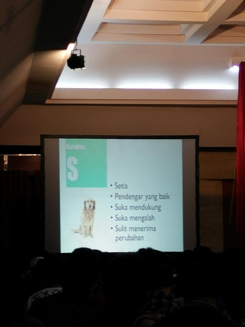 Da aku mah karakternya tipe S (Stabil), ga bisa marah2, tapi jangan "dimanfaatin" atuh yaaa...... :')