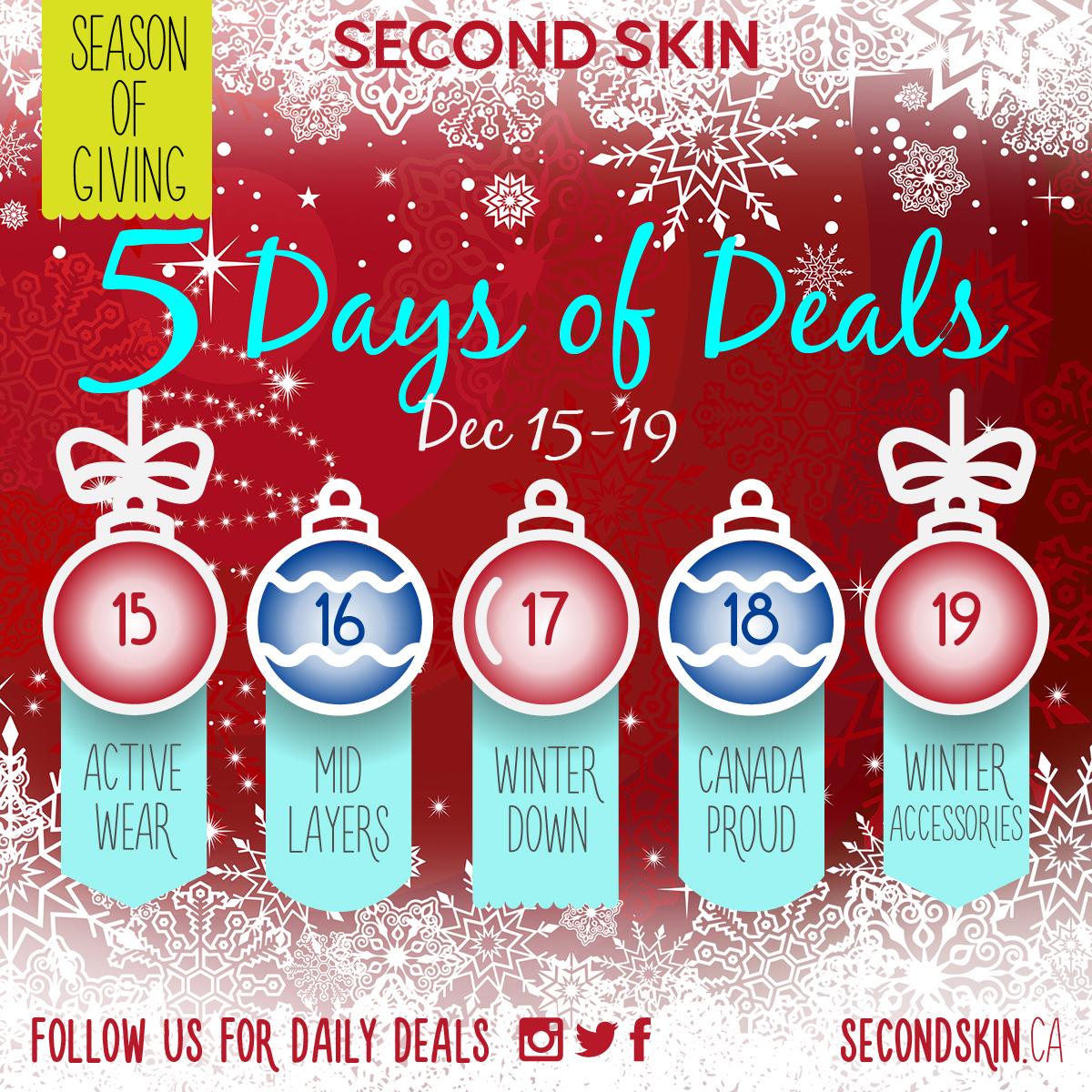 YourSecondSkin's tweet photo. THIS WEEK ONLY: 5 Days of Deals! 50% OFF selected styles everyday. Check http://t.co/0NBO5AdRBE for new sales daily! http://t.co/n6hW14kch3