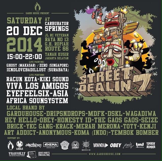 EYEFEELSIX's tweet image. Next stage #STREETDEALIN7 20 Desember 2014...be there sicx soulja...