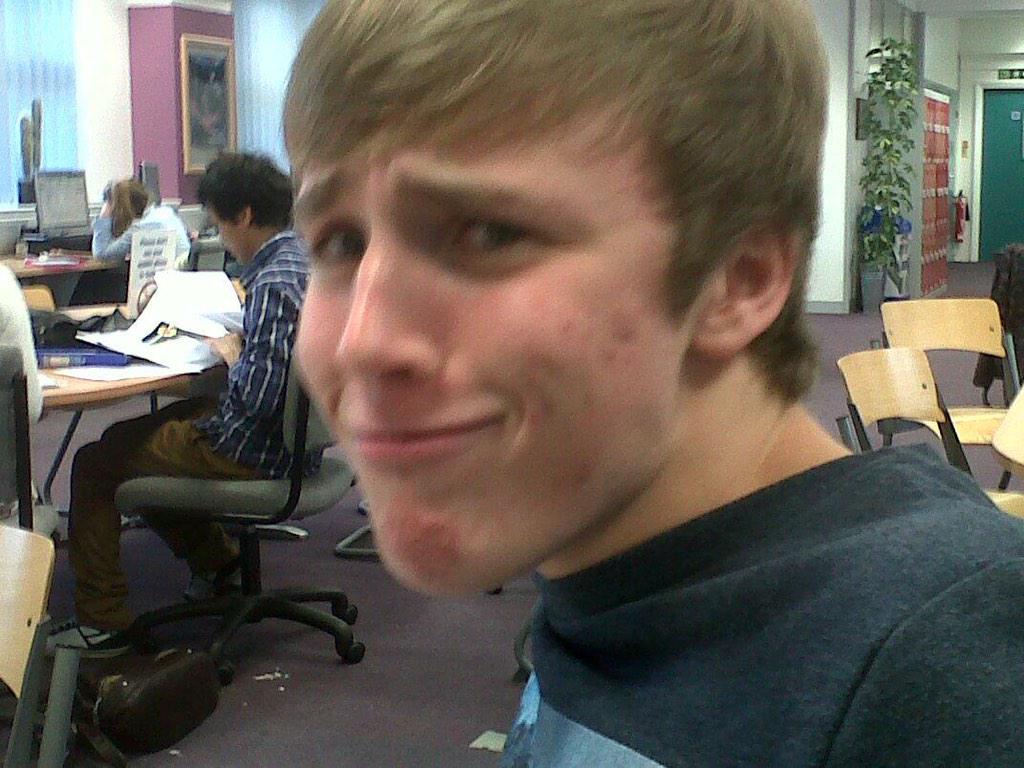 ReactsSmith's tweet image. The face you make when you get food poisoning