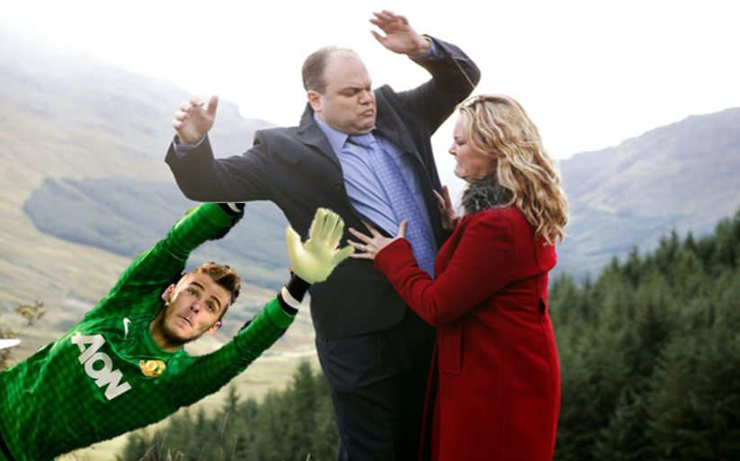 DeGeaCould's tweet photo. #ThingsDavidDeGeaCouldSave Could have saved Barry from Eastenders all those years ago and made our lives a bit better http://t.co/xZRKnPGGBu