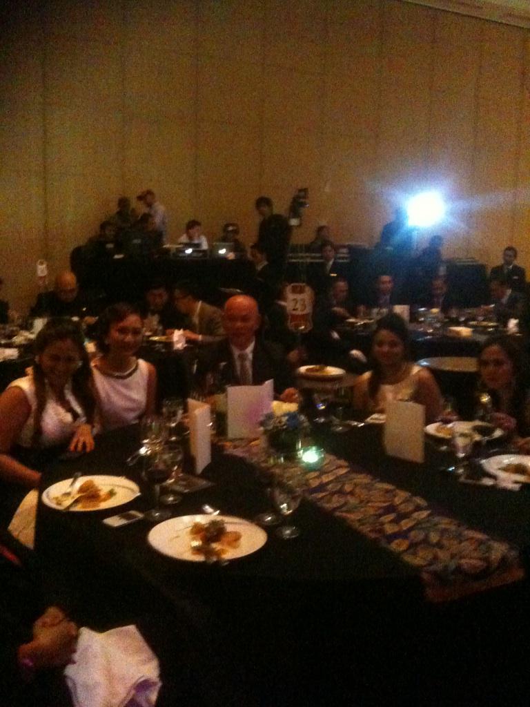 Enjoying dinner #ITTA2014