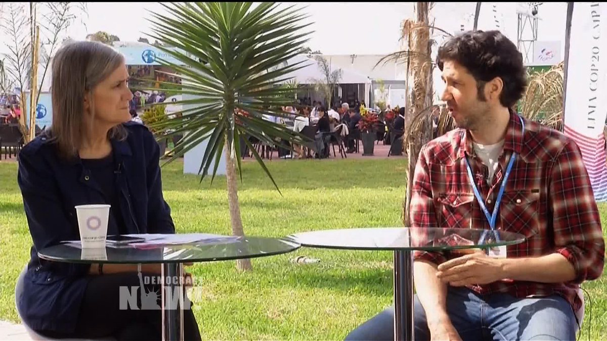 democracynow's tweet photo. Missed any of our special broadcasts from the UN climate summit? See our archive: http://t.co/8gdbtvblF7 #COP20Lima http://t.co/ElD4cGSHb2