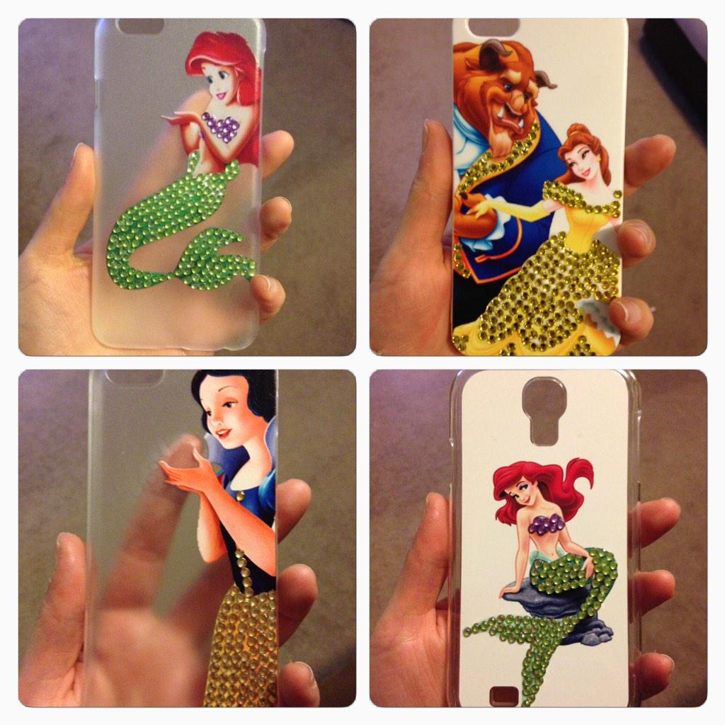 CrystalCouture6's tweet photo. ❤️ New Disney bling cases 😘 http://t.co/vYzeRGUk9v