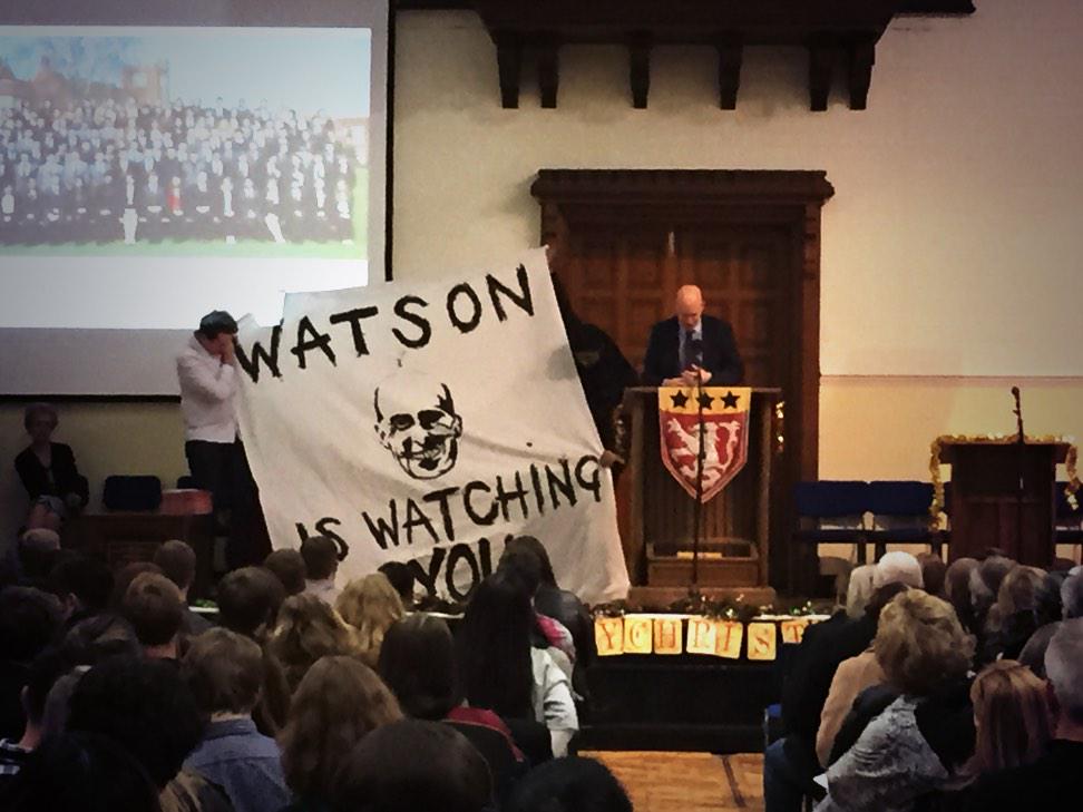 BablakeSchool's tweet photo. Headmaster Mr John Watson introduced tonight's #GraduationEvening with 2 glamorous helpers! #Classof2007 #neverforget http://t.co/WAla7uv4uM