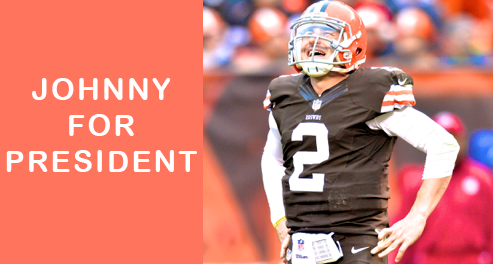 BabsWoodward's tweet photo. @JManziel2 JOHNNY FOR PRESIDENT! In Johnny we trust! http://t.co/7d4BGm587N