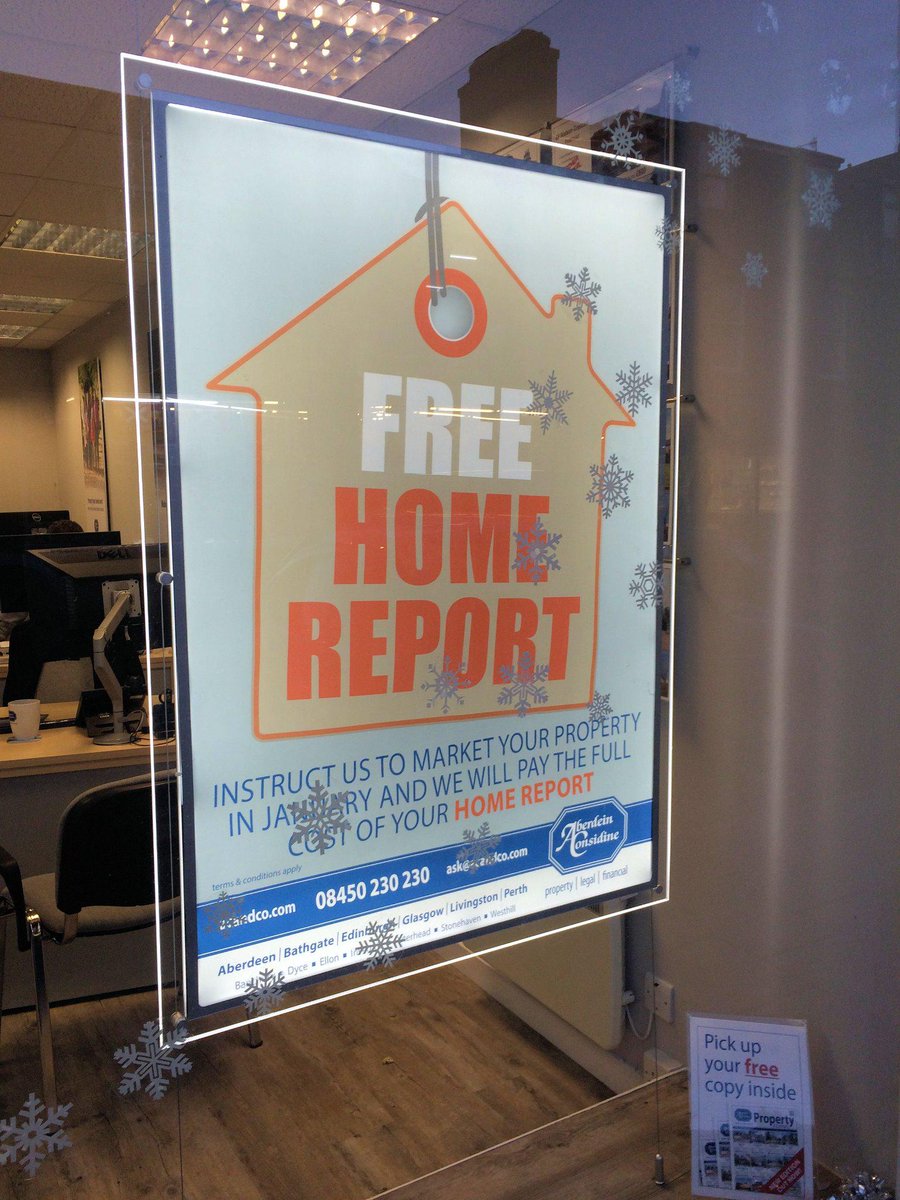 AC_Peterhead's tweet photo. Lots of double takes at the poster in the @ac_peterhead window... Yes its true!!!! #freehomereport #Januarysavings http://t.co/znkykYcTsf