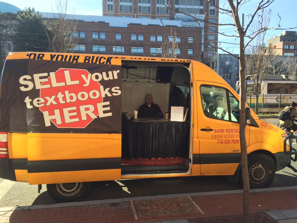 BUbuyback's tweet photo. Come look for us in bright yellow vat at 617 Commonwealth Ave, Boston, MA meter KB153 CA$H for your books!! http://t.co/yf2efi7jJY