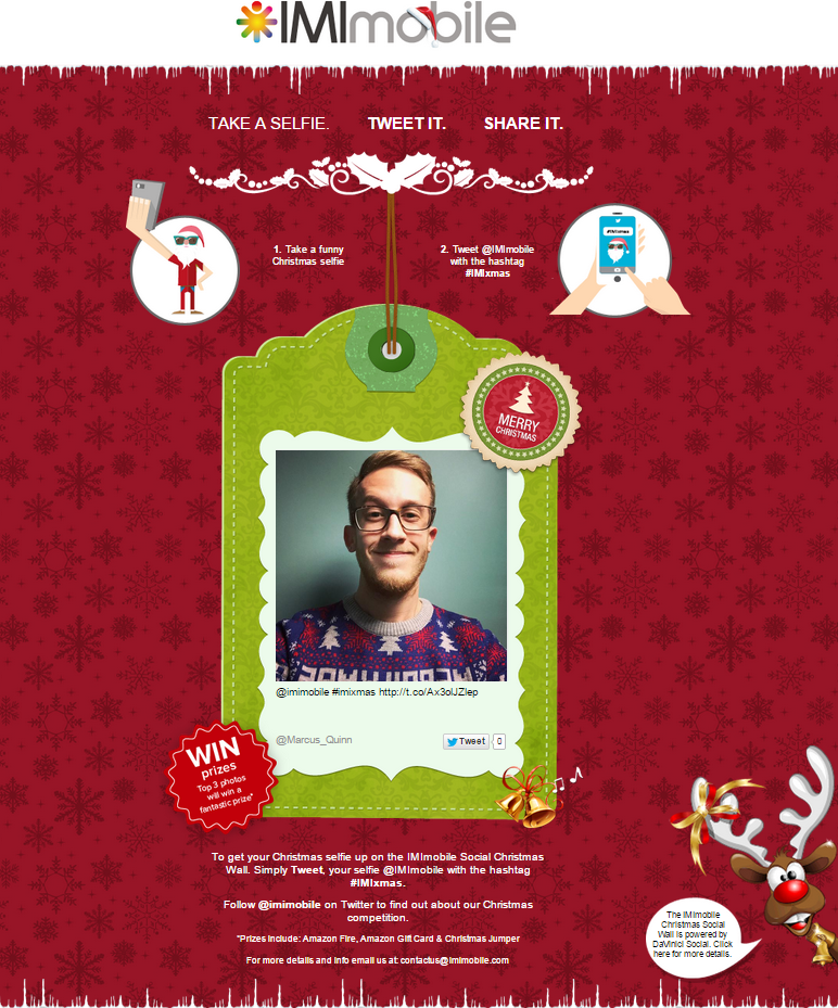 webex_cpaas's tweet photo. Share your #selfie with #imixmas to get on our Social #Christmas wall + chance 2 win prizes http://t.co/xoJpiskqZw http://t.co/u4rYNsNdxA