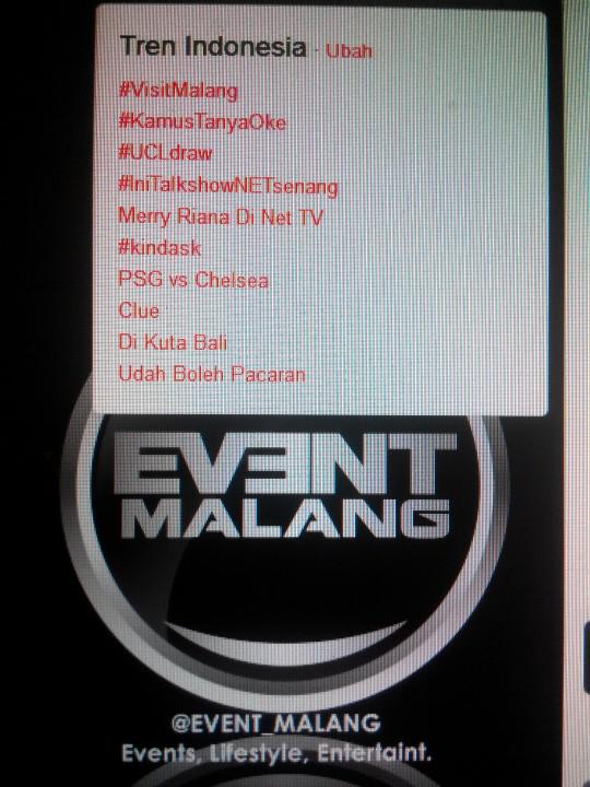 Nuwus hebak Arek Malang! Terimakasih banyak! #VisitMalang TT INDONESIA NO 1. YOU ROCK KER! \m/